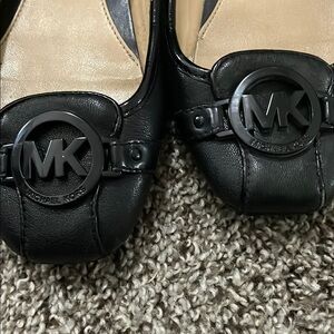 Michael Kors Black Leather Flats